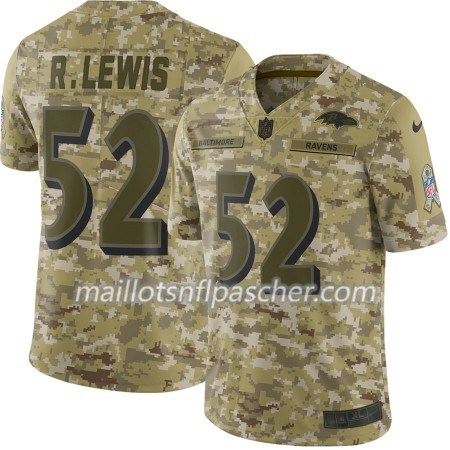 Maillot Baltimore Ravens Ray Lewis 52 Nike Salute to Service - Homme